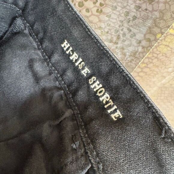 American Eagle Outfitters Black Embroidered Lace Hi Rise Shortie Shorts 12 - Picture 4 of 7